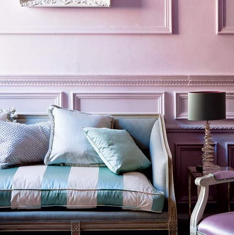 Radiant Orchid à la Iris pastel interior