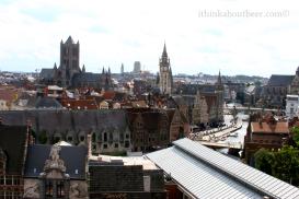 Ghent from Gravensteen Gent (Ghent) – The Stairmaster of Belgium