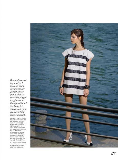 Benjamin Kanarek Captures Kayley Chabot and Linda Kanyo in Chanel Resort 2014 for Fashion Magazine Linda Kanyo in Chanel Resort © Benjamin Kanarek