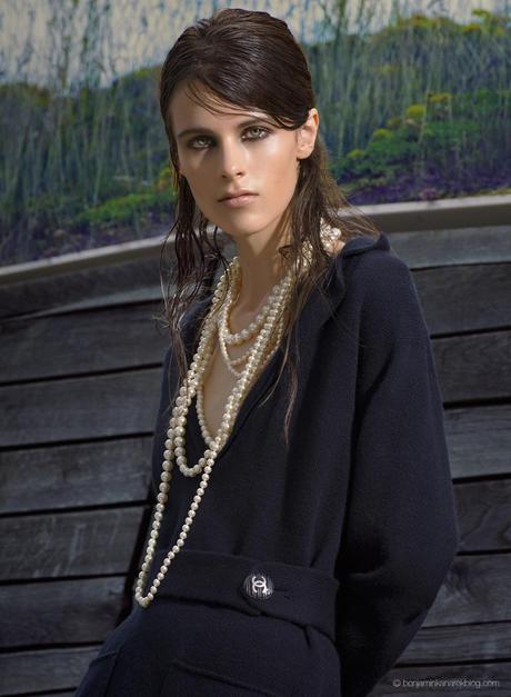 Benjamin Kanarek Captures Kayley Chabot and Linda Kanyo in Chanel Resort 2014 for Fashion Magazine Kayley Chabot in Chanel Resort © Benjamin Kanarek