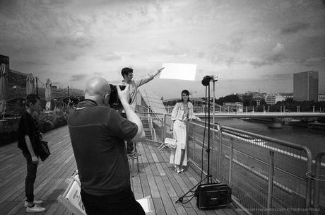 Benjamin Kanarek Captures Kayley Chabot and Linda Kanyo in Chanel Resort 2014 for Fashion Magazine Benjamin Kanarek & Crew backstage © Frédérique Renaut