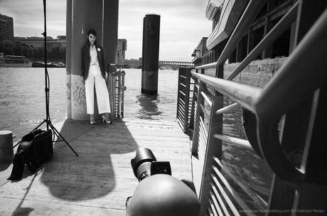 Benjamin Kanarek Captures Kayley Chabot and Linda Kanyo in Chanel Resort 2014 for Fashion Magazine Kayley Chabot & Benjamin Kanarek backstage © Frédérique Renaut