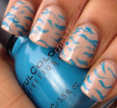 Busy Girl Nails Winter Nail Art Challenge - Teal Busy Girl Nails Winter Nail Art Challenge - Teal