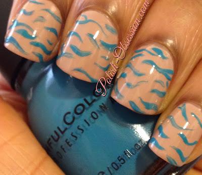 Busy Girl Nails Winter Nail Art Challenge - Teal Busy Girl Nails Winter Nail Art Challenge - Teal