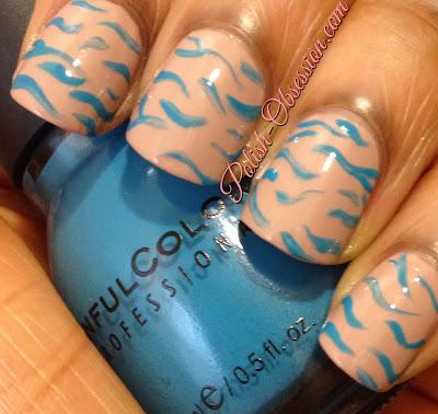 Busy Girl Nails Winter Nail Art Challenge - Teal Busy Girl Nails Winter Nail Art Challenge - Teal