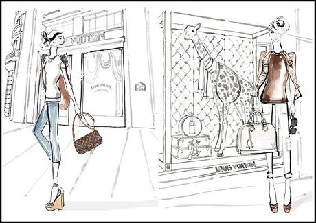 Kerrie Hess fashion illustrations Kerrie Hess for Louis Vuitton