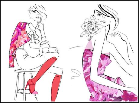 Kerrie Hess fashion illustrations Kerrie Hess portraits