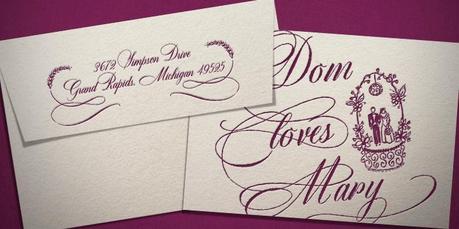 Dom Loves Mary font by Debi Sementelli of Lettering Art Studio Dom Loves Mary cursive font, calligraphy font, cursive font, script font, wedding font, hand lettered font, calligraphy font, best selling fonts, most popular fonts, fonts for weddings, fonts for invitations