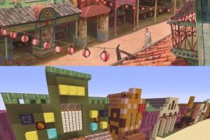 Spirited Away built in Minecraft Spirited Away built in Minecraft