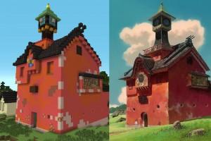 Spirited Away built in Minecraft Spirited Away built in Minecraft