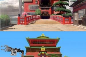 Spirited Away built in Minecraft Spirited Away built in Minecraft