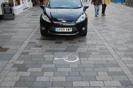 New Road, Brighton, Shared Space - Disabled Parking Bay