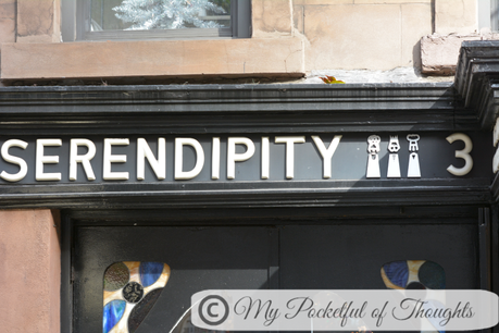 the day of our proposal - we went to have lunch at serendipity