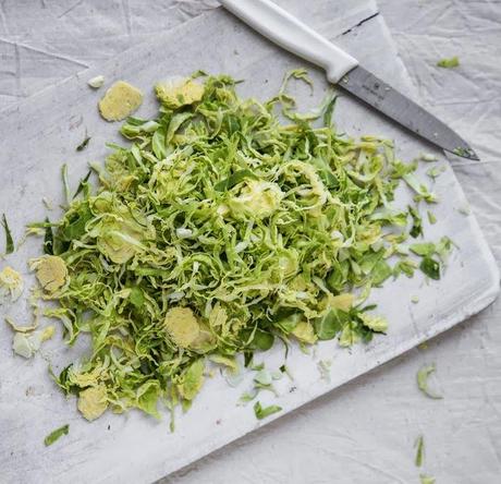 Addictive Shaved Brussels Sprout Salad