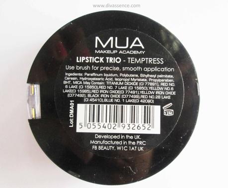 MUA Lip Trio in Temptress: Review/Swatch/LOTD