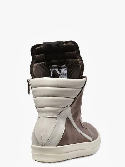 Still The One:  Rick Owens Geobasket Vintage Effect Leather Sneaker