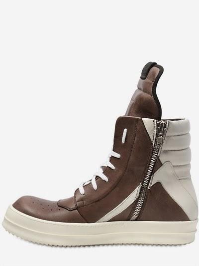 Still The One:  Rick Owens Geobasket Vintage Effect Leather Sneaker