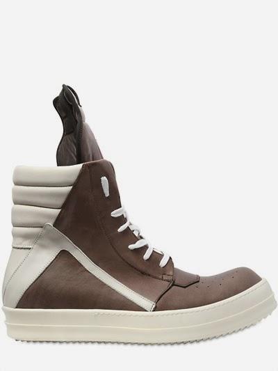 Still The One:  Rick Owens Geobasket Vintage Effect Leather Sneaker