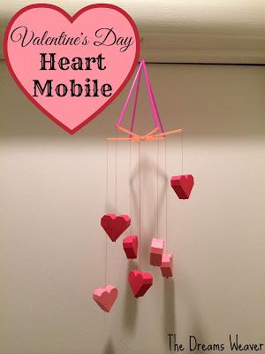 Valentine's Day Heart Mobile~ The Dreams Weaver