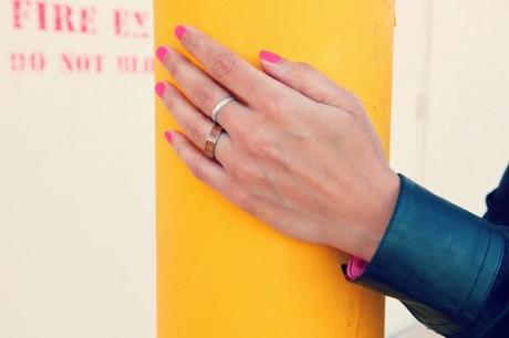 Koa Wood Ring: Altin Place Custom Shirt, Rachel Roy Skirt, Dolce Vita Pumps, Michael Kors Bar, Altin Place Ring, Tanvii.com