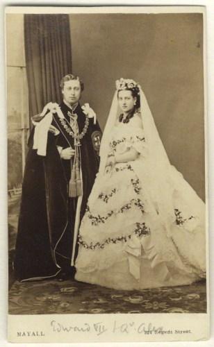 NPG Ax24156; King Edward VII; Alexandra of Denmark by John Jabez Edwin Mayall
