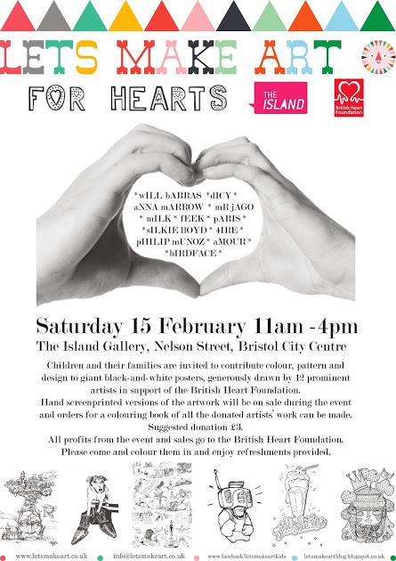 Lets Make Art for Hearts @The Island