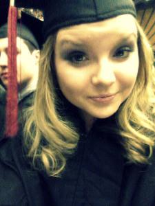 First selfie as a college graduate. 