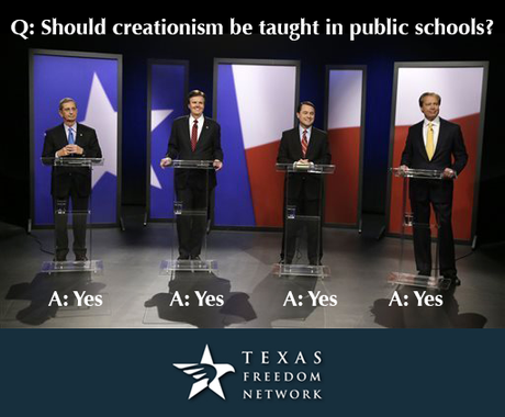 Texas GOP Still Wants Creationism Taught As Science In The State's Public Schools