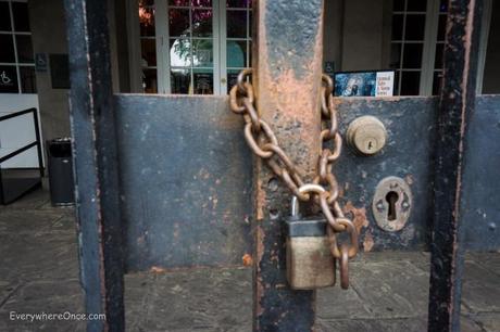 Louisana State Museum, locked up tight