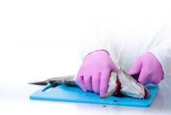 The Gloves Are On? Should Chefs Wear Disposable Gloves? Fish preparation
