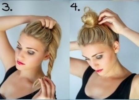 Top Knot, Bun Hairstyles, Easy Top Knot, Top Knot Tutorial,