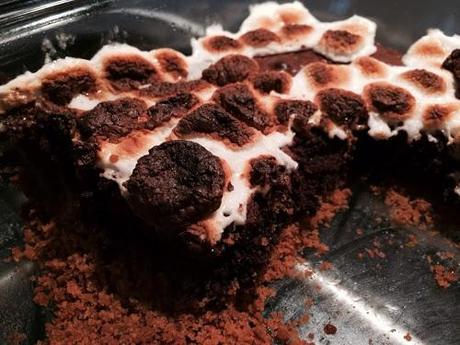 Triple Chocolate S'mores Brownie #SundaySupper