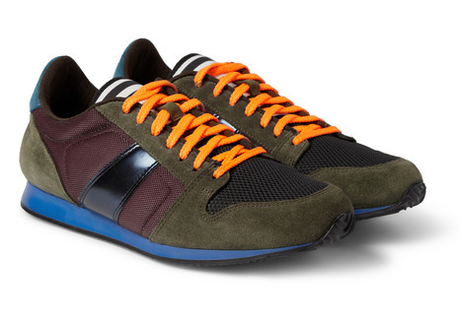 Character With Sole: AMI Suede and Mesh Sneakers Character With Sole: AMI Suede and Mesh Sneakers