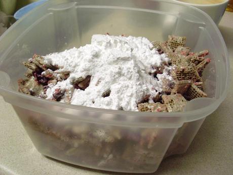 White Chocolate and Cranberry Puppy Chow