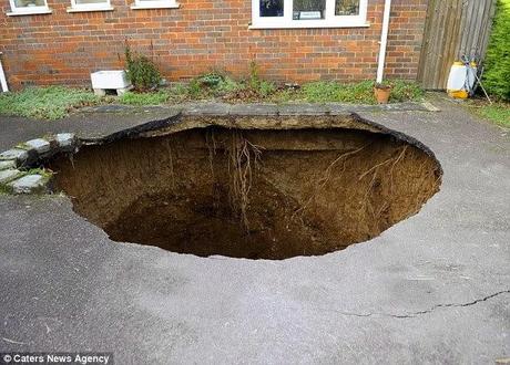 the sinking hole that swallowed a car...