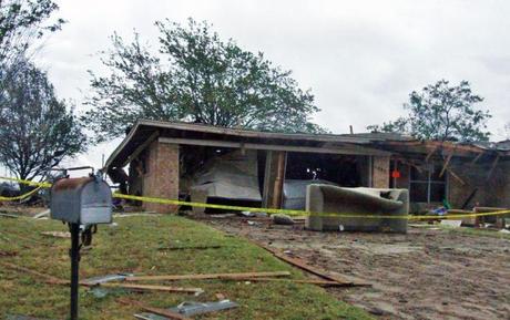 Maytag Donates Appliances, Funds to HomeAid to Help Homeless Families A Home destroyed by a nearby fertilizer plant explosion - the sort of disaster that can cause a family to experience temporary homelessness. Photo courtesy State Farm via Flickr.