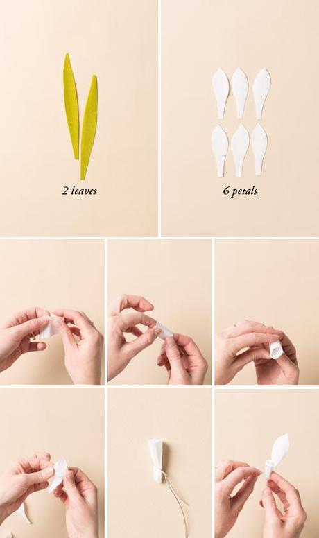 steps to create paper flower