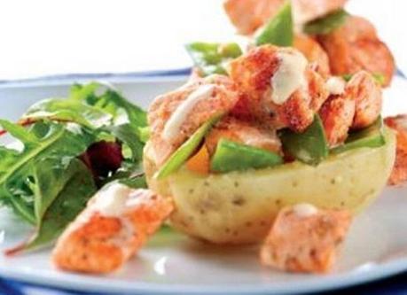 Jacket Potato with Cajun Salmon Dressing The World’s Top 10 Best Ways To Eat A Baked Potato