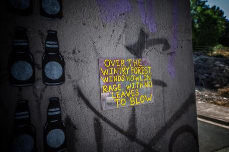 poetry written on wall in footscray