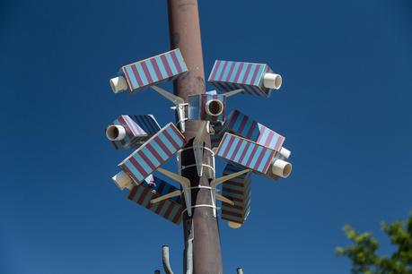 fake surveillance cameras on pole footscray