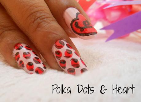 Valentine's Day Nail Art Tutorial (Vol. 3) : Polka Dots & Heart