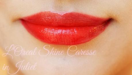 L'Oreal Shine Caresse & Colour Caresse Wet Shine Glossy Stain | Juliet & Infinite Fuchsia | Review, Swatches & Clicks
