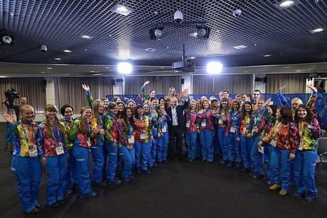 Rainbow uniforms for Russian Olympic volunteers?