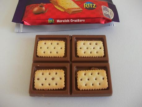 cadbury dairy milk with ritz crackers