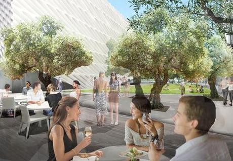 The Broad Museum in Los Angeles Reveals Plaza Plans The Broad plaza, Los Angeles
