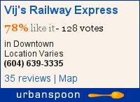 Vij's Railway Express on Urbanspoon