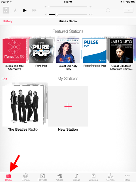Apple's iTunes Radio app