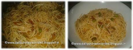 Vegetables Noodles with Indian Masala Vegetables Noodles with Indian Masala