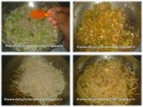 Vegetables Noodles with Indian Masala Vegetables Noodles with Indian Masala