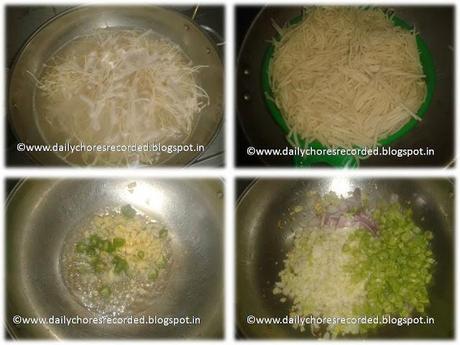 Vegetables Noodles with Indian Masala Vegetables Noodles with Indian Masala